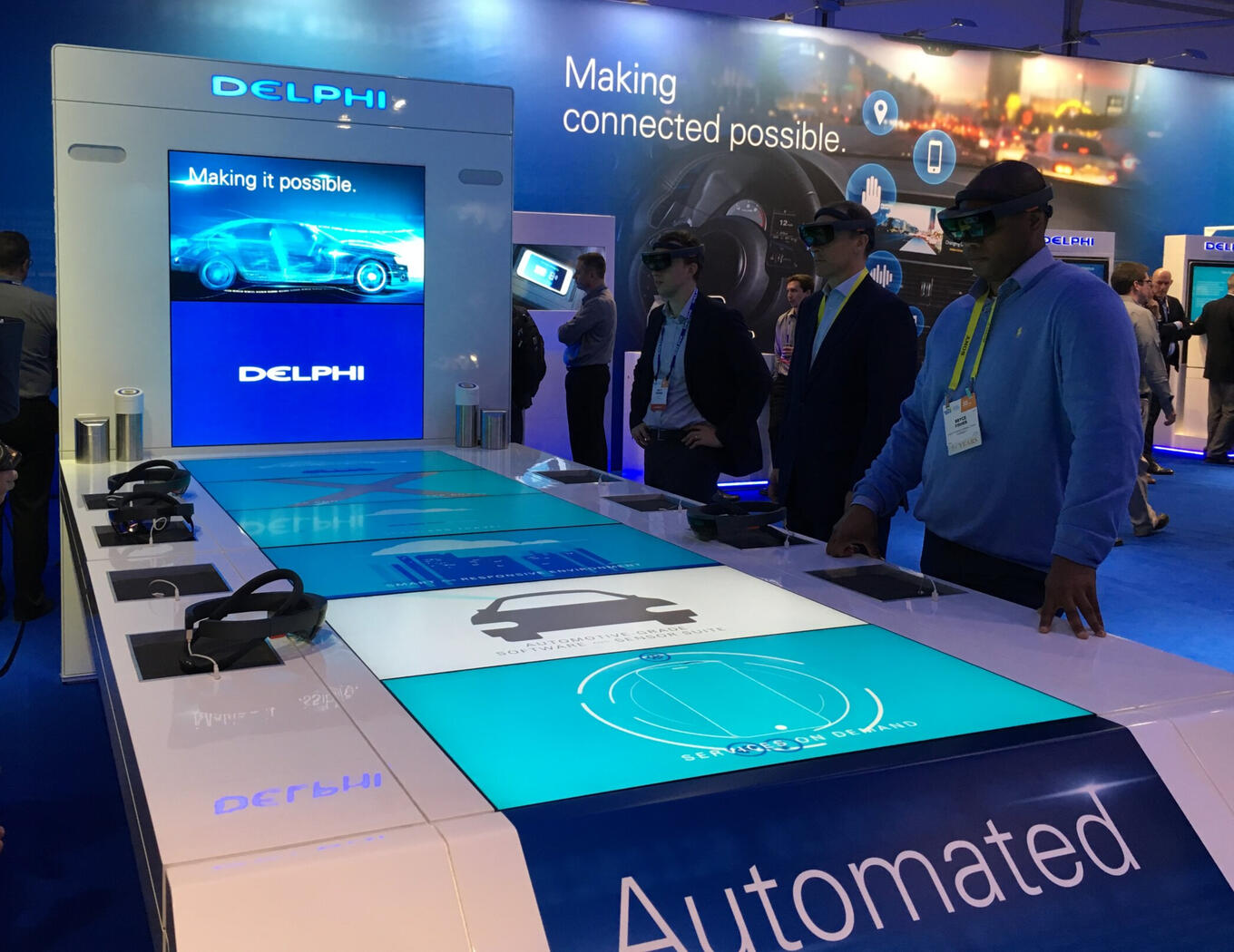 Delphi CES Hololens presentation